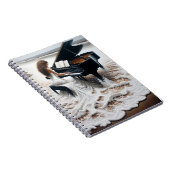 Vrouw pianist in schuimig Surf Notitieboek (Rechterzijde)