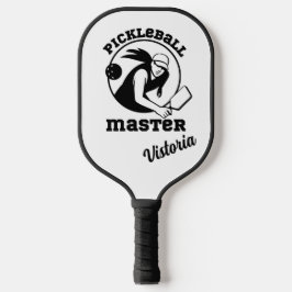 Vrouw Pickleball Master Black Player Aangepaste na Pickleball Paddle