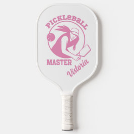 Vrouw Pickleball Master Game Speler Aangepaste Naa Pickleball Paddle