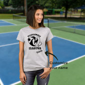 Vrouw Pickleball Master Game Speler Aangepaste Naa T-shirt