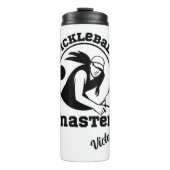 Vrouw Pickleball Master Game Speler Aangepaste Naa Thermosbeker (Voorkant)