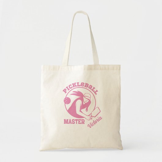 Vrouw Pickleball Master Game Speler Aangepaste Naa Tote Bag (Voorkant)