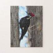 Vrouw Pileated Woodpecker - Bird - Puzzle Legpuzzel (Verticaal)