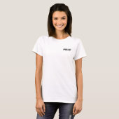Vrouw Pilot Aviation Thormated Graphic T-shirt (Voorkant volledig)