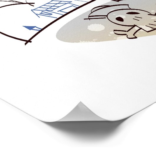 Vrouw piraat op een schatkist poster (Hoek)