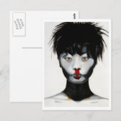 Vrouw Plug en play Briefkaart (Voorkant / Achterkant)