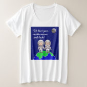 Vrouw Plus Size T-shirt voor nieuwe grootouders (Design voorkant)