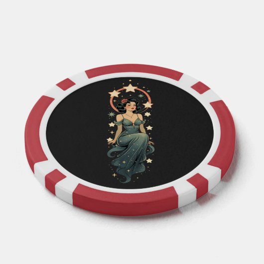 VROUW POKER CHIPS (Enkel)