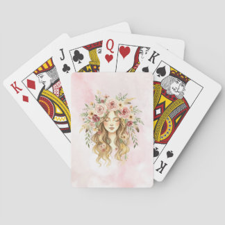Vrouw Pokerkaarten