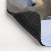 Vrouw polair Beer met 2 coyscubs Muismat (Hoek)