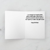 Vrouw Politieagent Funny Birthday Kaart (Binnen)