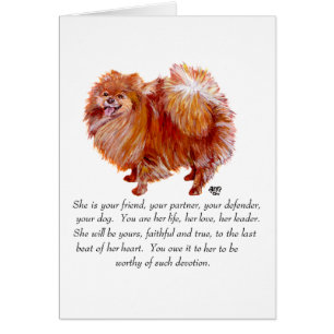 Vrouw Pomeranian Keepomwille