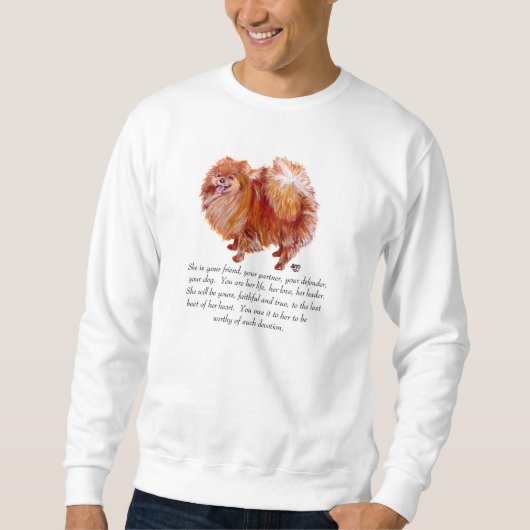 Vrouw Pomeranian Keepomwille Trui (Voorkant)