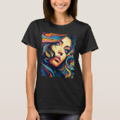 Vrouw Pop Art T-shirt (Voorkant)