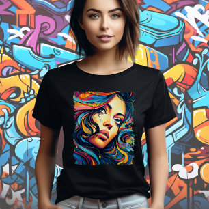 Vrouw Pop Art T-shirt