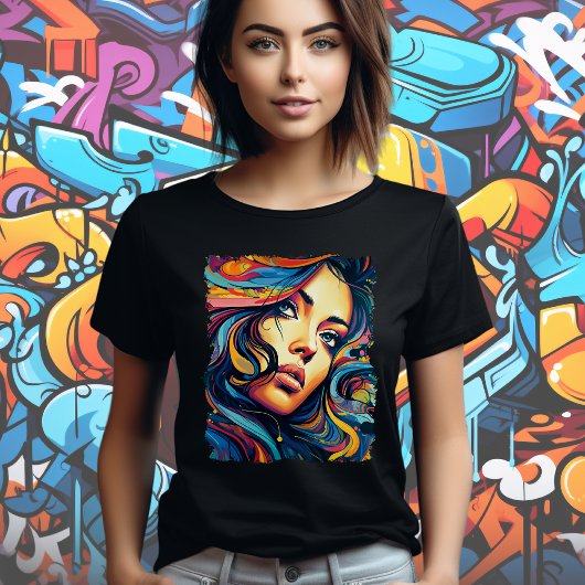 Vrouw Pop Art T-shirt