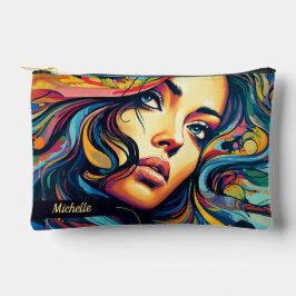 Vrouw Pop kunst met naam klein Etui