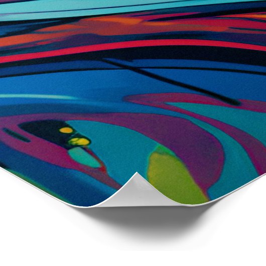 Vrouw Pop Kunst Poster (Hoek)