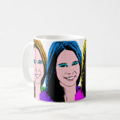 Vrouw Pop op aanvraag Koffiemok (Voorkant links)