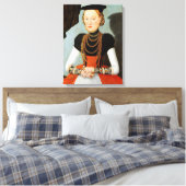 Vrouw Portret - Cranach de Jongere - c1564 Canvas Afdruk (Insitu (Slaapkamer))