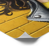 Vrouw Portret in Street Art Poster (Hoek)