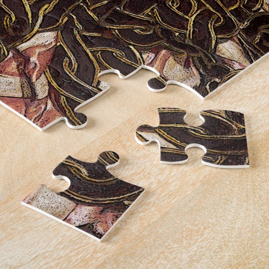 Vrouw portret pre-Raphaelite Fine Art schilderen Legpuzzel (Zijkant)