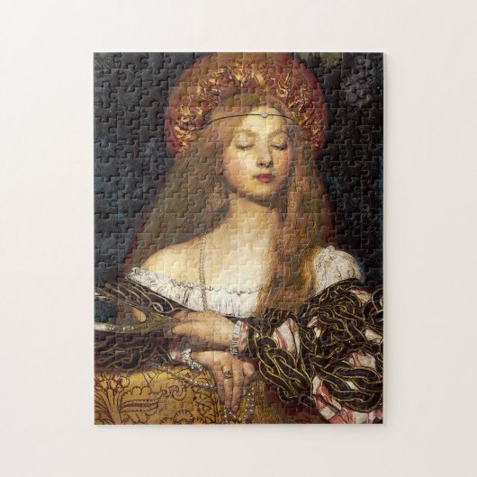 Vrouw portret pre-Raphaelite Fine Art schilderen Legpuzzel (Verticaal)