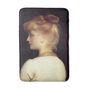 Vrouw Portret Van Achter (door Frederic Leighton) Badmat