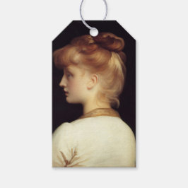 Vrouw Portret Van Achter (door Frederic Leighton) Cadeaulabel