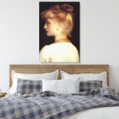 Vrouw Portret Van Achter (door Frederic Leighton) Canvas Afdruk (Insitu (Slaapkamer))