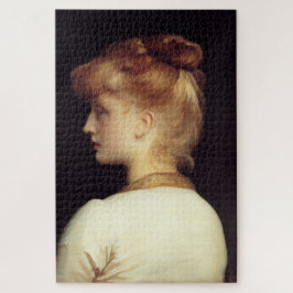 Vrouw Portret Van Achter (door Frederic Leighton) Legpuzzel