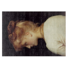 Vrouw Portret Van Achter (door Frederic Leighton) Snijplank
