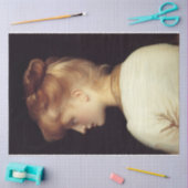 Vrouw Portret Van Achter (door Frederic Leighton) Tissuepapier (Craft)