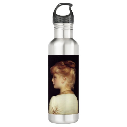 Vrouw Portret Van Achter (door Frederic Leighton) Waterfles (Voorkant)