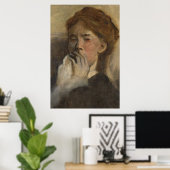  Vrouw Portretkunst Poster (Thuiskantoor)