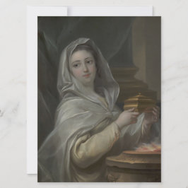 Vrouw portretteerde als een Vestal Maagd (oud Rome Kaart