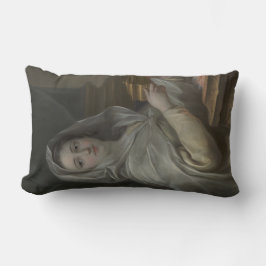 Vrouw portretteerde als een Vestal Maagd (oud Rome Kussen