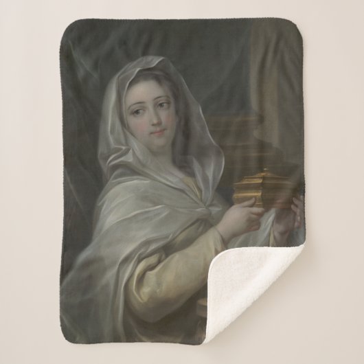 Vrouw portretteerde als een Vestal Maagd (oud Rome Sherpa Deken (Voorkant)