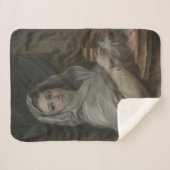 Vrouw portretteerde als een Vestal Maagd (oud Rome Sherpa Deken (Voorkant (horizontaal))