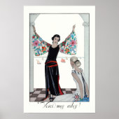  vrouw portretteert Franse Mode Poster (Voorkant)