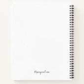 Vrouw portrettekening bewerkbaar notitieboek (Achterkant)