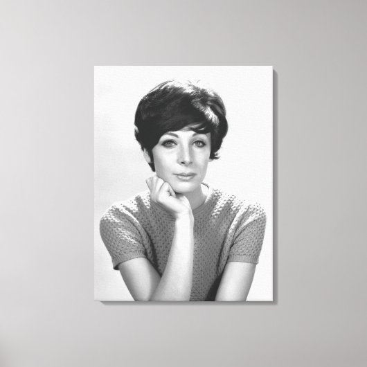 Vrouw Posing Canvas Afdruk (Voorkant)