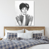 Vrouw Posing Canvas Afdruk (Insitu (Slaapkamer))