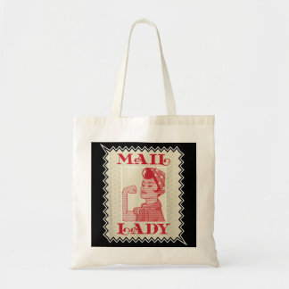 Vrouw Postal Worker Mail Lady Stamp Tote Bag