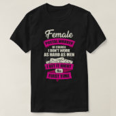Vrouw Postarbeider Postgirl Gift T-shirt (Design voorkant)