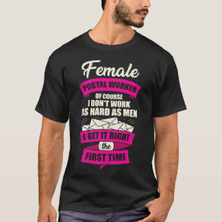 Vrouw Postarbeider Postgirl Gift T-shirt
