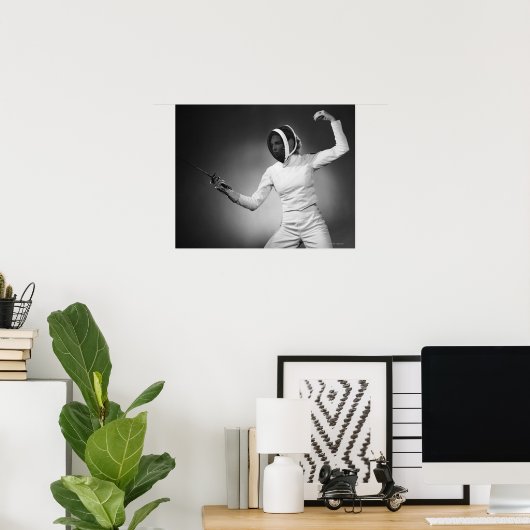 Vrouw Poster (Thuiskantoor)