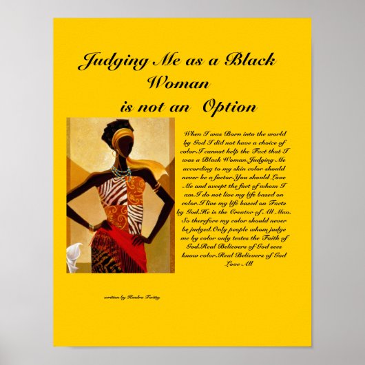 vrouw poster (Voorkant)