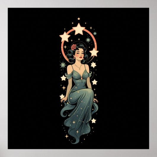  vrouw poster (Voorkant)