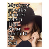 Vrouw Poster met quote (Voorkant)